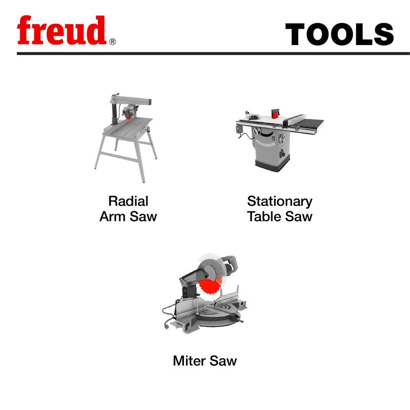 Freud Thick Stock Aluminum Metal Saw Blade with Tico Hi-Density Carbide Non-Ferrous Blend for Maximum Performance - 12" Diameter, 72 Teeth, TCG Grind - LU89M012 - Image 3